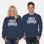 Only Fangs-Unisex-Crew Neck-Sweatshirt-Nemons