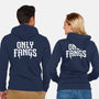 Only Fangs-Unisex-Zip-Up-Sweatshirt-Nemons
