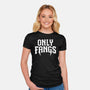 Only Fangs-Womens-Fitted-Tee-Nemons