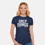 Only Fangs-Womens-Fitted-Tee-Nemons