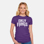 Only Fangs-Womens-Fitted-Tee-Nemons