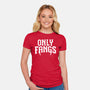 Only Fangs-Womens-Fitted-Tee-Nemons