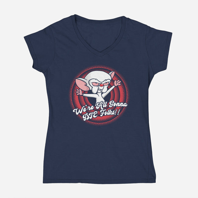 We All Are Gonna Die-Womens-V-Neck-Tee-turborat14