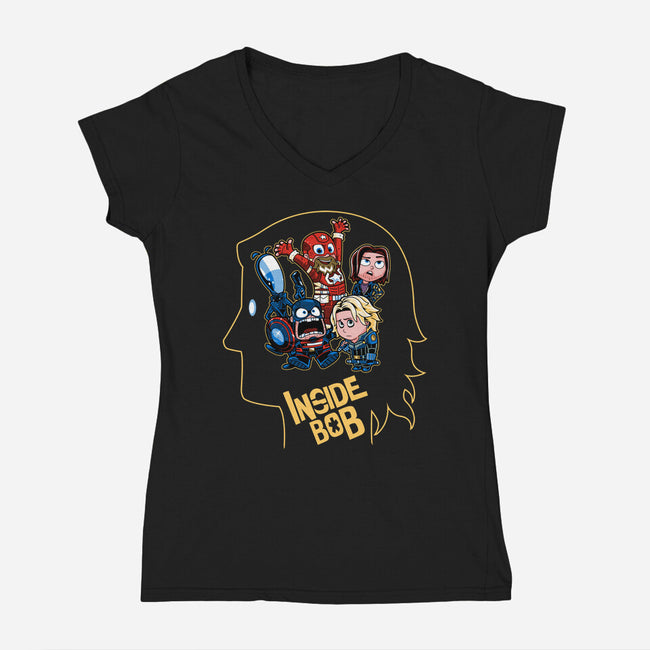 Inside Bob-Womens-V-Neck-Tee-PrimePremne