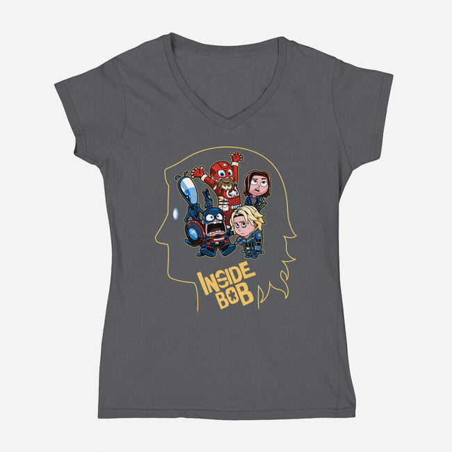 Inside Bob-Womens-V-Neck-Tee-PrimePremne