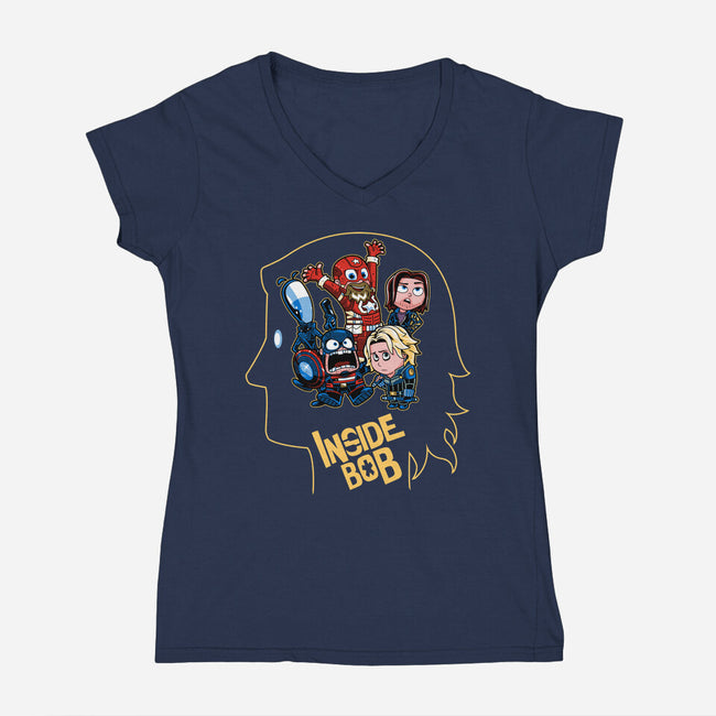 Inside Bob-Womens-V-Neck-Tee-PrimePremne