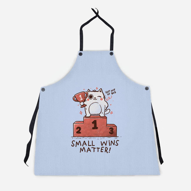 Small Wins Matter-Unisex-Kitchen-Apron-koalastudio