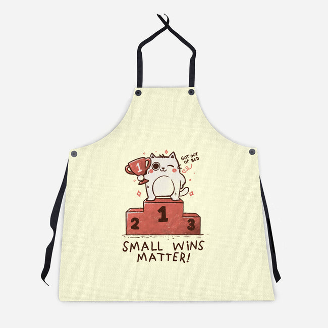 Small Wins Matter-Unisex-Kitchen-Apron-koalastudio