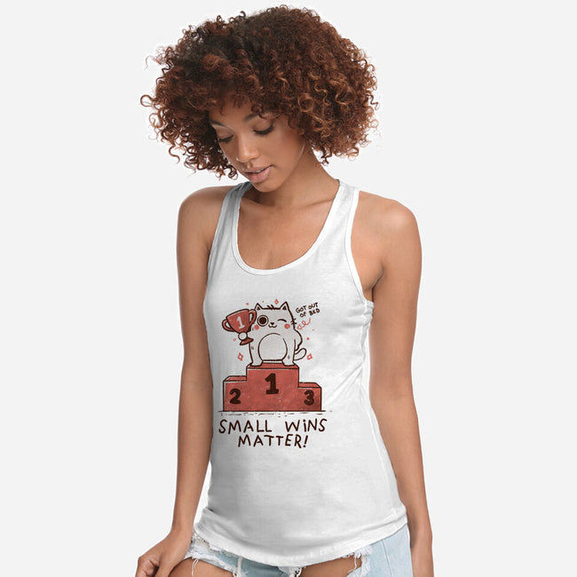 Small Wins Matter-Womens-Racerback-Tank-koalastudio
