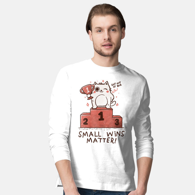 Small Wins Matter-Mens-Long Sleeved-Tee-koalastudio
