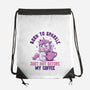 Born To Sparkle Just Not Before Coffee-None-Drawstring-Bag-koalastudio