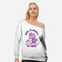 Born To Sparkle Just Not Before Coffee-Womens-Off Shoulder-Sweatshirt-koalastudio