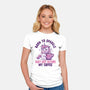 Born To Sparkle Just Not Before Coffee-Womens-Fitted-Tee-koalastudio