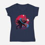Always With You Sis-Womens-V-Neck-Tee-Ionfox