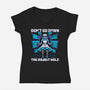 Girl Cyberpunk Adventure-Womens-V-Neck-Tee-Studio Mootant