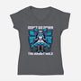 Girl Cyberpunk Adventure-Womens-V-Neck-Tee-Studio Mootant