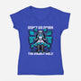 Girl Cyberpunk Adventure-Womens-V-Neck-Tee-Studio Mootant