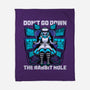 Girl Cyberpunk Adventure-None-Fleece-Blanket-Studio Mootant
