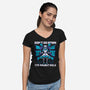 Girl Cyberpunk Adventure-Womens-V-Neck-Tee-Studio Mootant