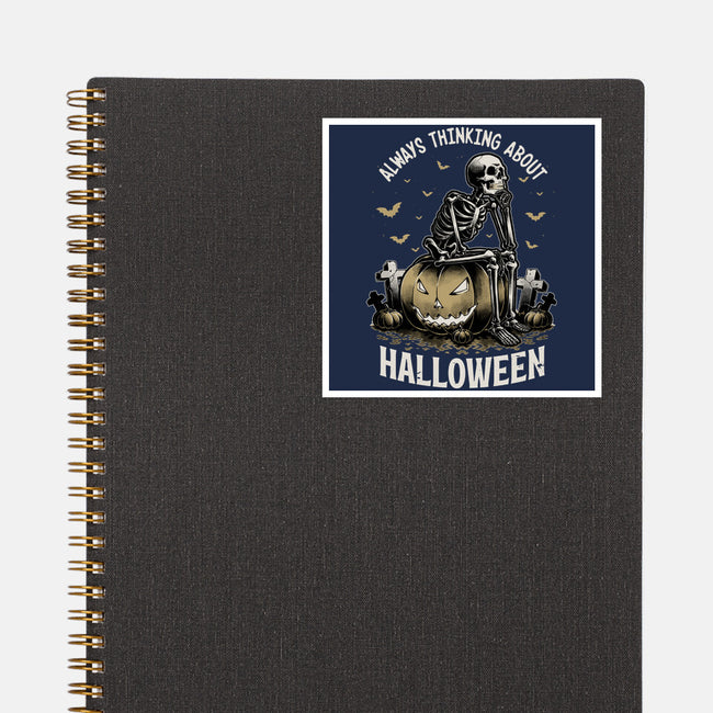 The Halloween Thinker-None-Glossy-Sticker-Studio Mootant