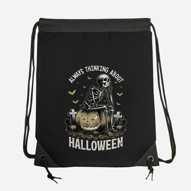 The Halloween Thinker-None-Drawstring-Bag-Studio Mootant