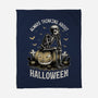 The Halloween Thinker-None-Fleece-Blanket-Studio Mootant
