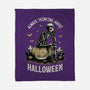 The Halloween Thinker-None-Fleece-Blanket-Studio Mootant