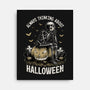 The Halloween Thinker-None-Stretched-Canvas-Studio Mootant