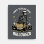 The Halloween Thinker-None-Stretched-Canvas-Studio Mootant