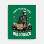 The Halloween Thinker-None-Stretched-Canvas-Studio Mootant