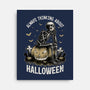 The Halloween Thinker-None-Stretched-Canvas-Studio Mootant