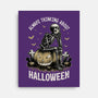 The Halloween Thinker-None-Stretched-Canvas-Studio Mootant
