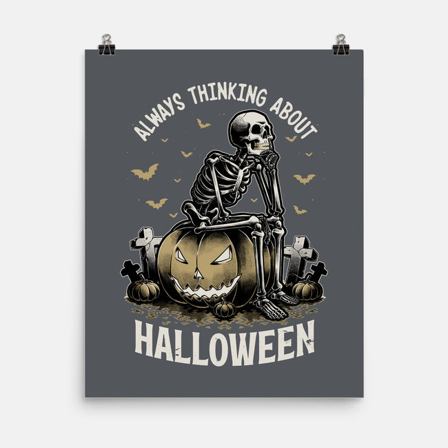 The Halloween Thinker-None-Matte-Poster-Studio Mootant
