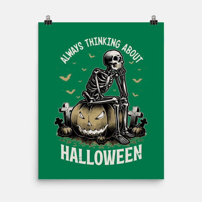 The Halloween Thinker-None-Matte-Poster-Studio Mootant