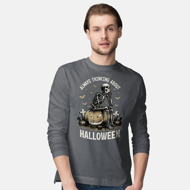 The Halloween Thinker-Mens-Long Sleeved-Tee-Studio Mootant