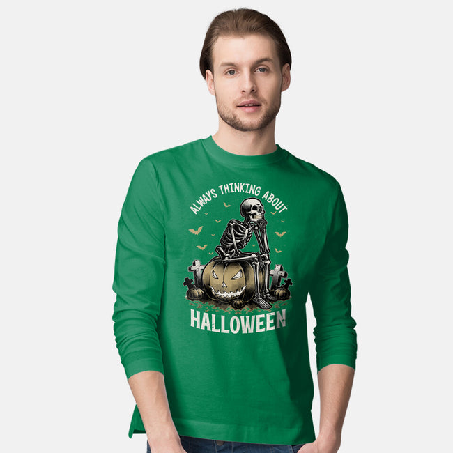 The Halloween Thinker-Mens-Long Sleeved-Tee-Studio Mootant