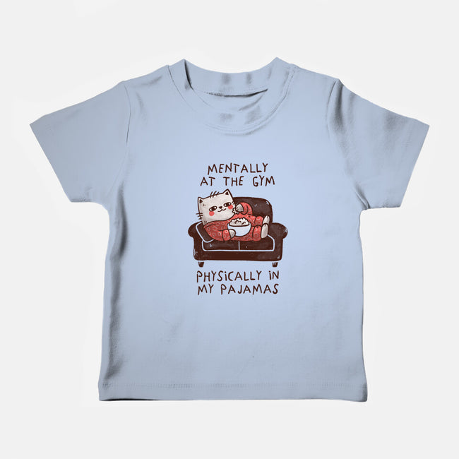 Mentally At The Gym-Baby-Basic-Tee-koalastudio