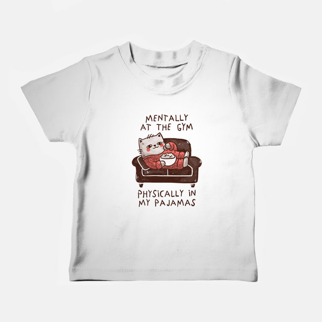 Mentally At The Gym-Baby-Basic-Tee-koalastudio