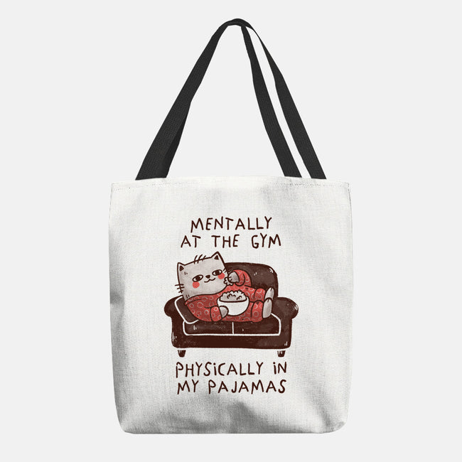Mentally At The Gym-None-Basic Tote-Bag-koalastudio
