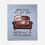 Mentally At The Gym-None-Fleece-Blanket-koalastudio