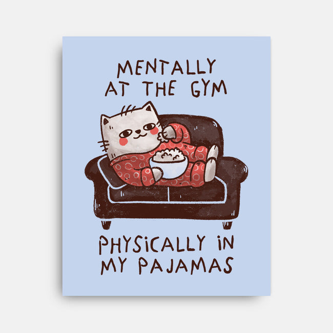 Mentally At The Gym-None-Stretched-Canvas-koalastudio