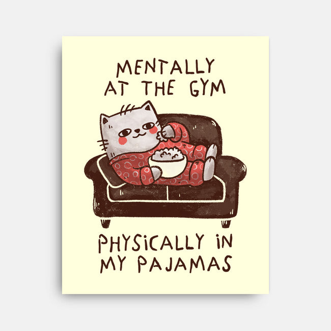 Mentally At The Gym-None-Stretched-Canvas-koalastudio