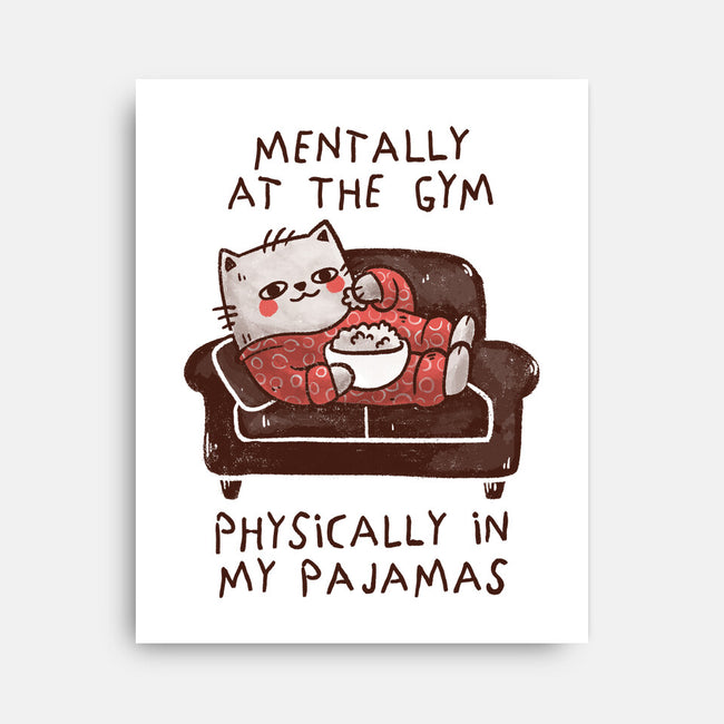 Mentally At The Gym-None-Stretched-Canvas-koalastudio