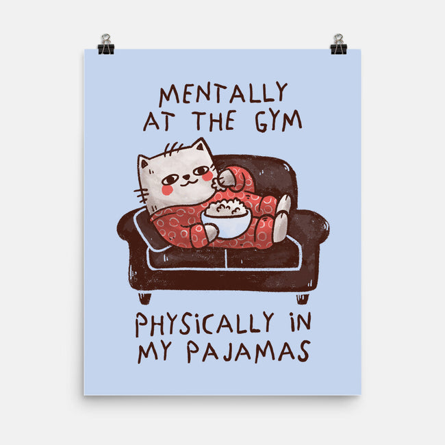 Mentally At The Gym-None-Matte-Poster-koalastudio