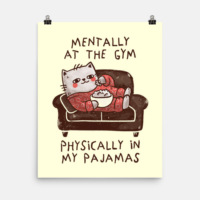Mentally At The Gym-None-Matte-Poster-koalastudio