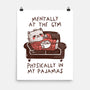 Mentally At The Gym-None-Matte-Poster-koalastudio