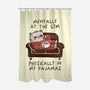Mentally At The Gym-None-Polyester-Shower Curtain-koalastudio