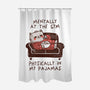 Mentally At The Gym-None-Polyester-Shower Curtain-koalastudio