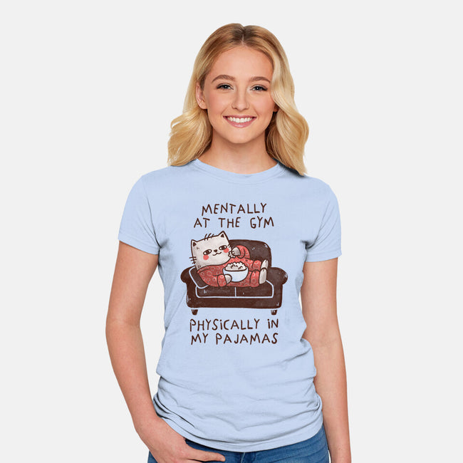 Mentally At The Gym-Womens-Fitted-Tee-koalastudio
