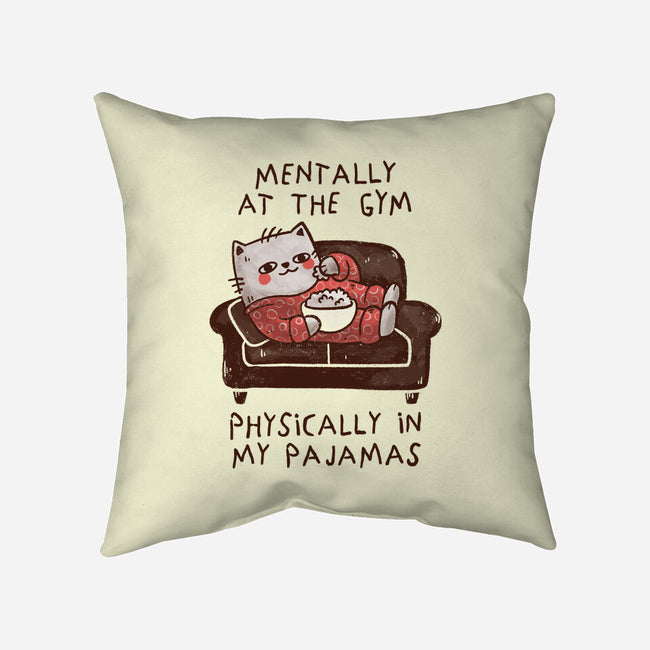 Mentally At The Gym-None-Removable Cover w Insert-Throw Pillow-koalastudio